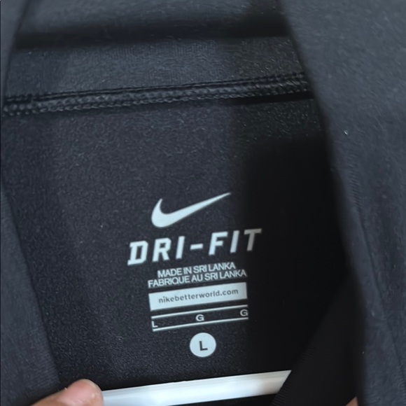 Nike Black High Collar Long Sleeve Top - Picture 3 of 6